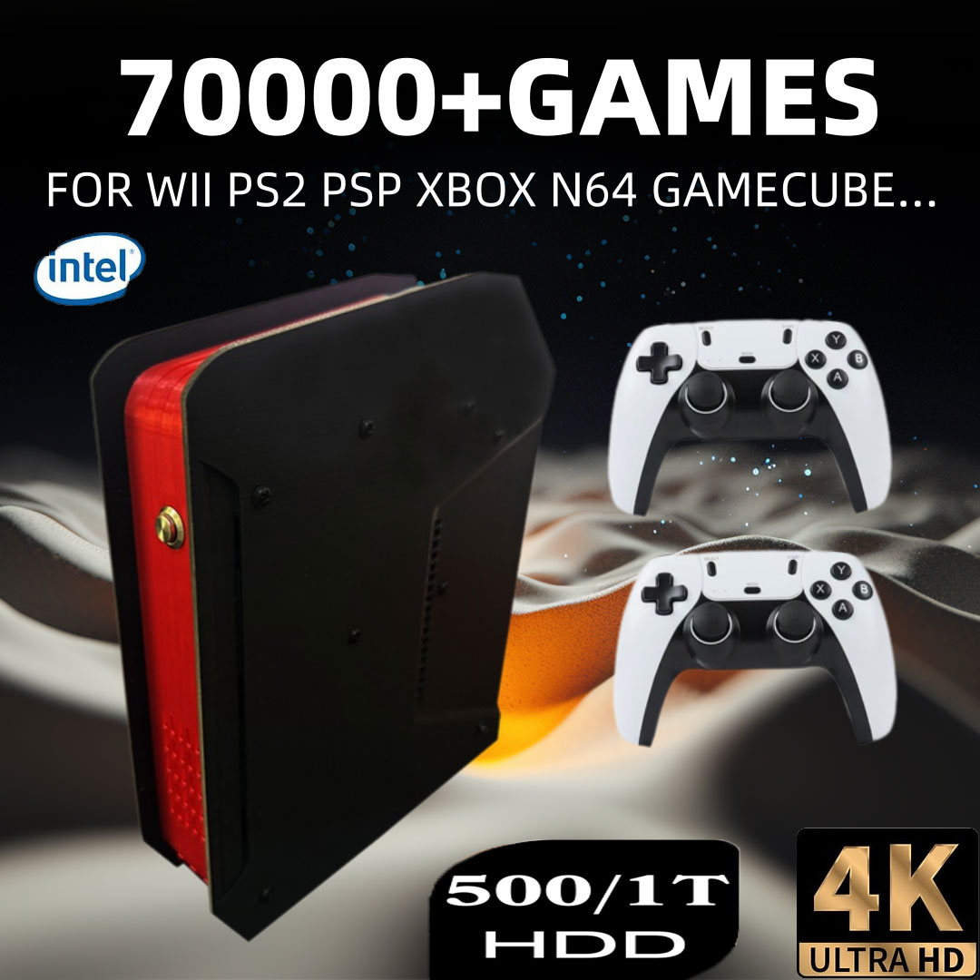 Gaming Console Chinese - X4 Retro คอนโซลวิดีโอเกม 1T Dual-ระบบและ I3-3110M