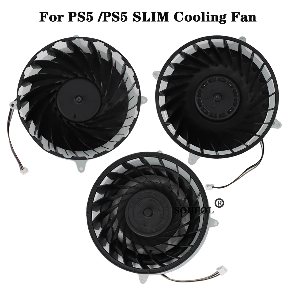 Console Cooling Fan - พัดลมระบายความร้อนภายในใหม่สำหรับเครื่องเล่น PS5 Slim แบบ 19 ใบพัด