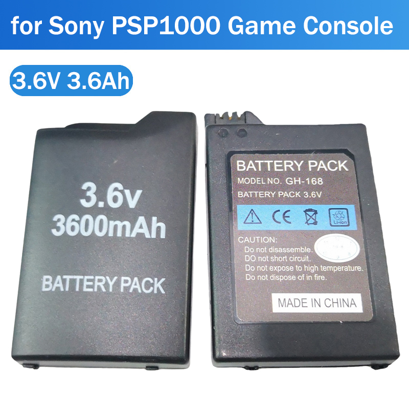 Gaming Console Psp - 3.6V 3600mAh แบตเตอรี่สำหรับโซนี่ PSP1000 PSP-110 เกมคอนโซลในตัวโฮสต์แบตเตอรี่ลิเธียมเซลล์เพลย์สเตชันแบบพกพาเกมแพด
