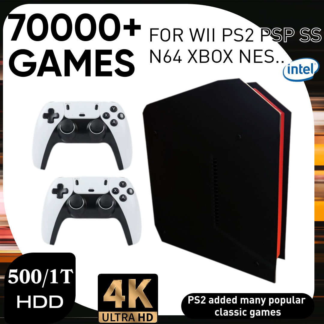 Gaming Console Chinese - เครื่องเล่นเกมย้อนยุค X4 พร้อมระบบคู่ 1TB และ CPU