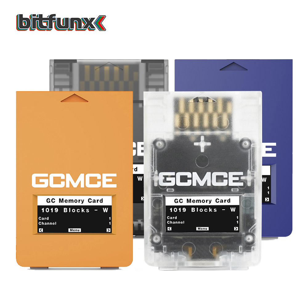 Gaming Console Nintendo - การ์ดหน่วยความจำบันทึกเกม Bitfunx GCMCE FlipperMCE พร้อมจอ OLED