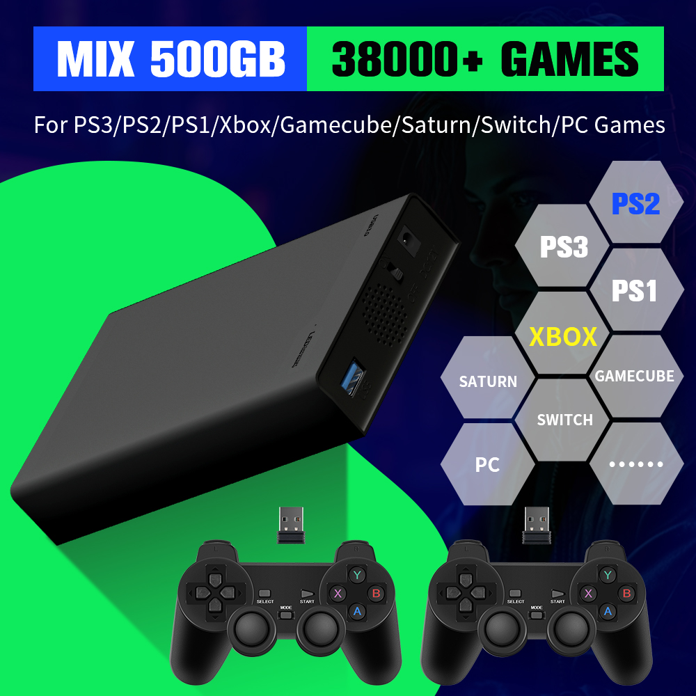 Gaming Console Chinese - ฮาร์ดไดรฟ์เกม 500G พร้อมเกม 38000+ เกม สำหรับ