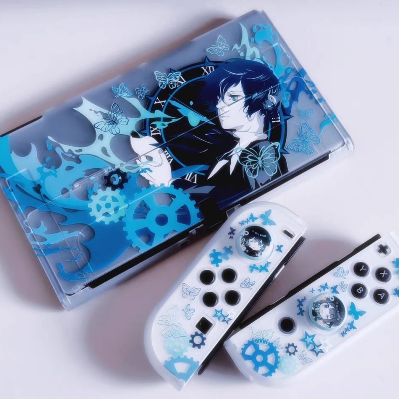 Gaming Console Nintendo - เคสใสกึ่งโปร่งแสง Persona 3 Makoto Yuki ลายป้องกันแบบแข็ง