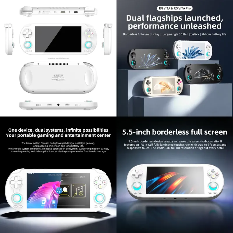 Gaming Console Android - 【CHIMU HOME】 เครื่องเล่นเกมพกพาหน้าจอสัมผัสขนาด 5.5 นิ้ว พร้อมระบบปฏิบัติการคู่
