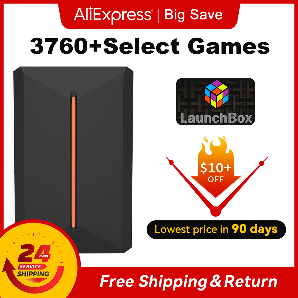 Gaming Console Chinese - 3760 + 3D/AAA เกมสําหรับ PS4/PS3/PS2/สวิทช์/WII/WIIU/N64/DC ฯลฯแบบพกพา