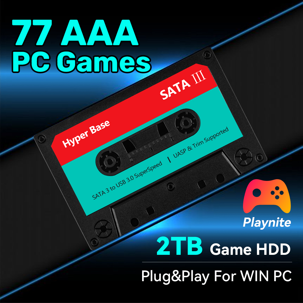 Gaming Console Chinese - ฮาร์ดไดรฟ์เกม 2TB พร้อมเกม PC 77 เกม