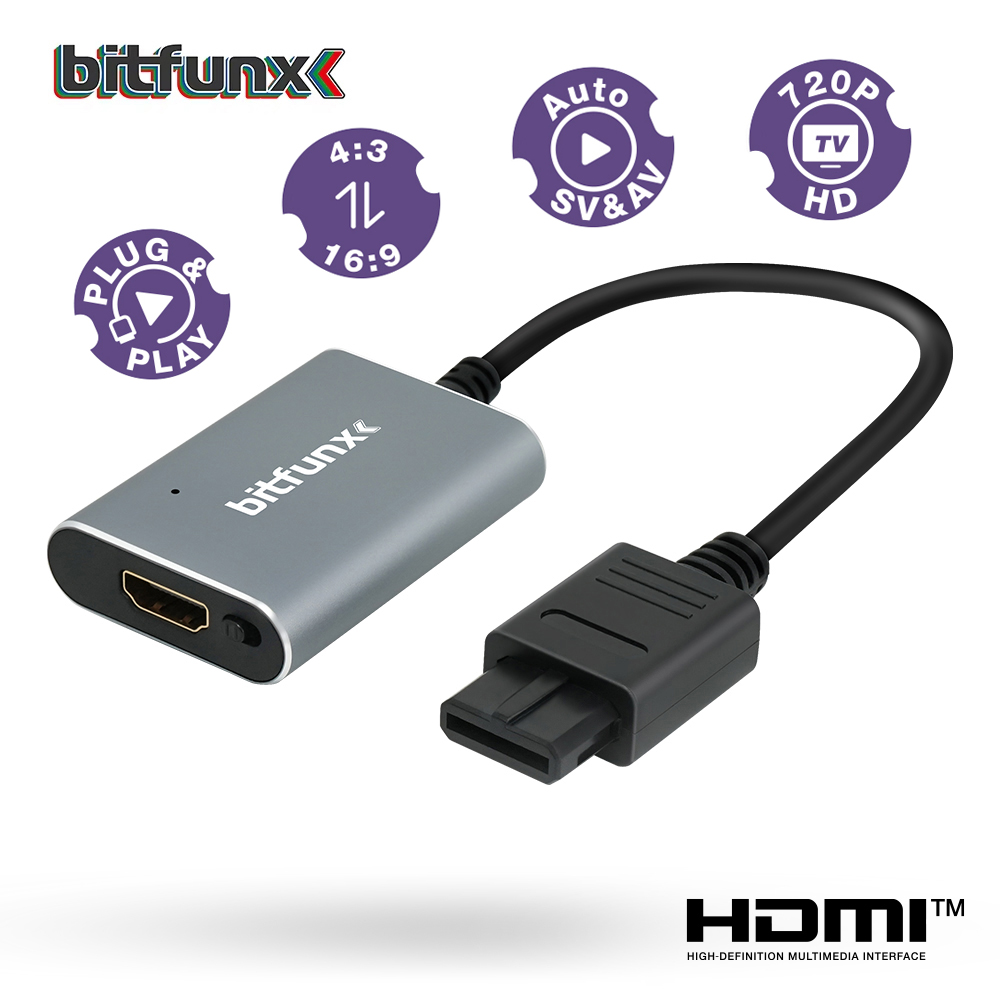 Gaming Console Nintendo - บิตฟันซ์ 720P HDMI ™ อะแดปเตอร์ S-video