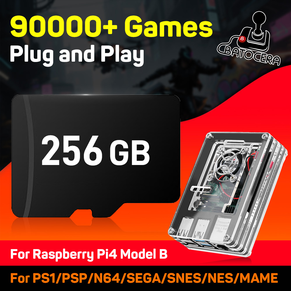 Gaming Console Psp - การ์ดเกม TF ระบบ Batocera 39 รุ่นล่าสุดสำหรับ