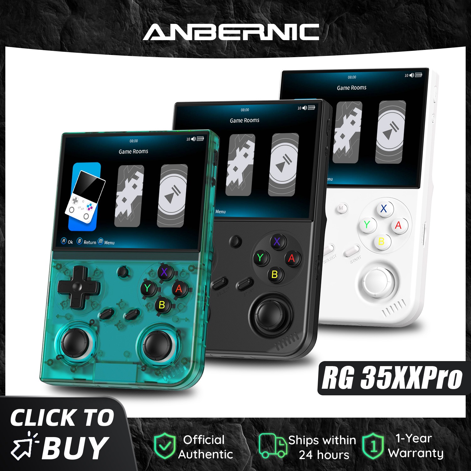 Gaming Console Under 5000 - เครื่องเล่นเกมพกพา Anbernic RG 35XXPRO 64 บิต
