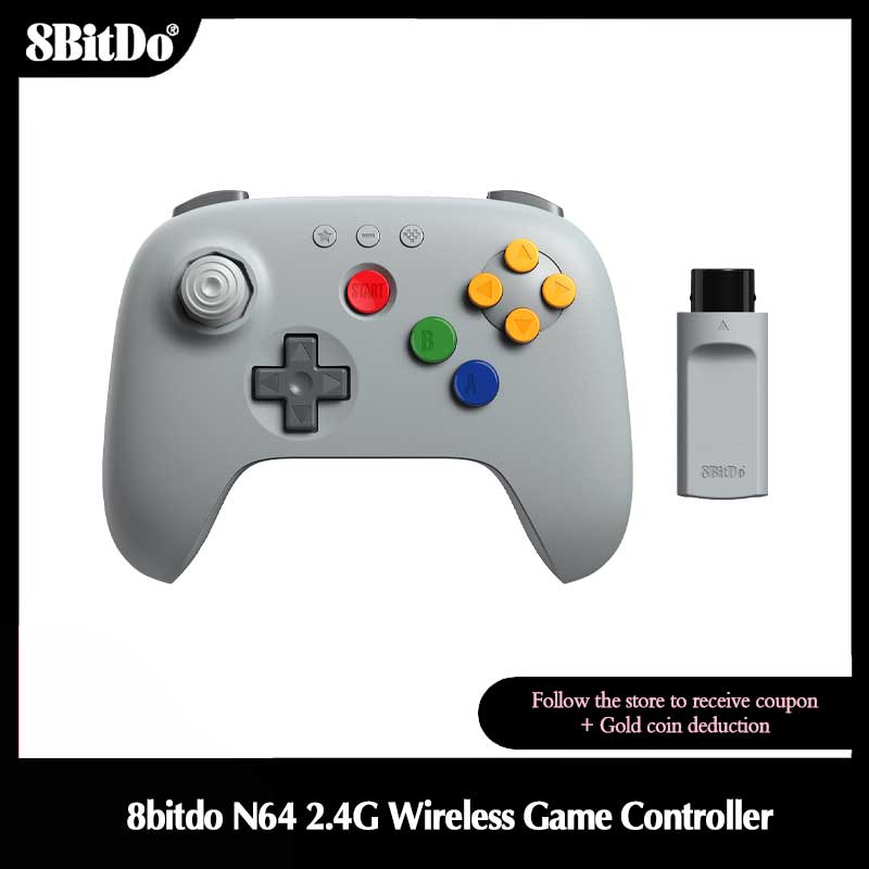 8BitDo N64 2.4G คอนโทรลเลอร์เก - Gaming Console Android บทวิจารณ์และราคา