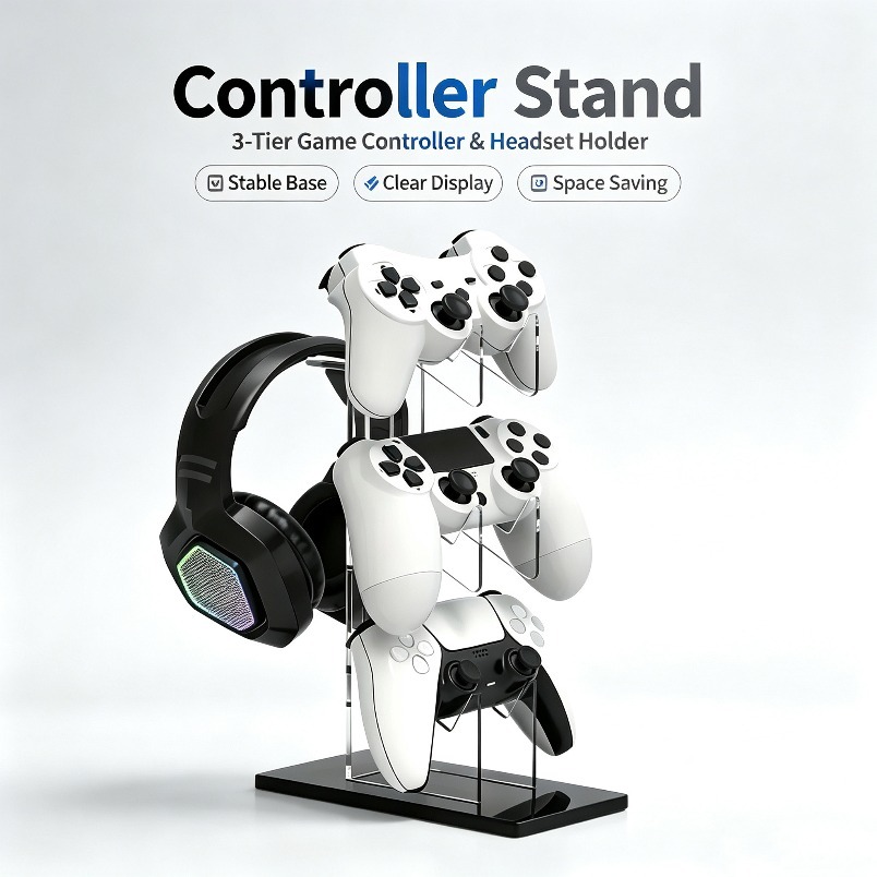 ขาตั้งจอยเกม 3 ชั้น ที่แขวนหูฟ - Gaming Console Organizer บทวิจารณ์และราคา