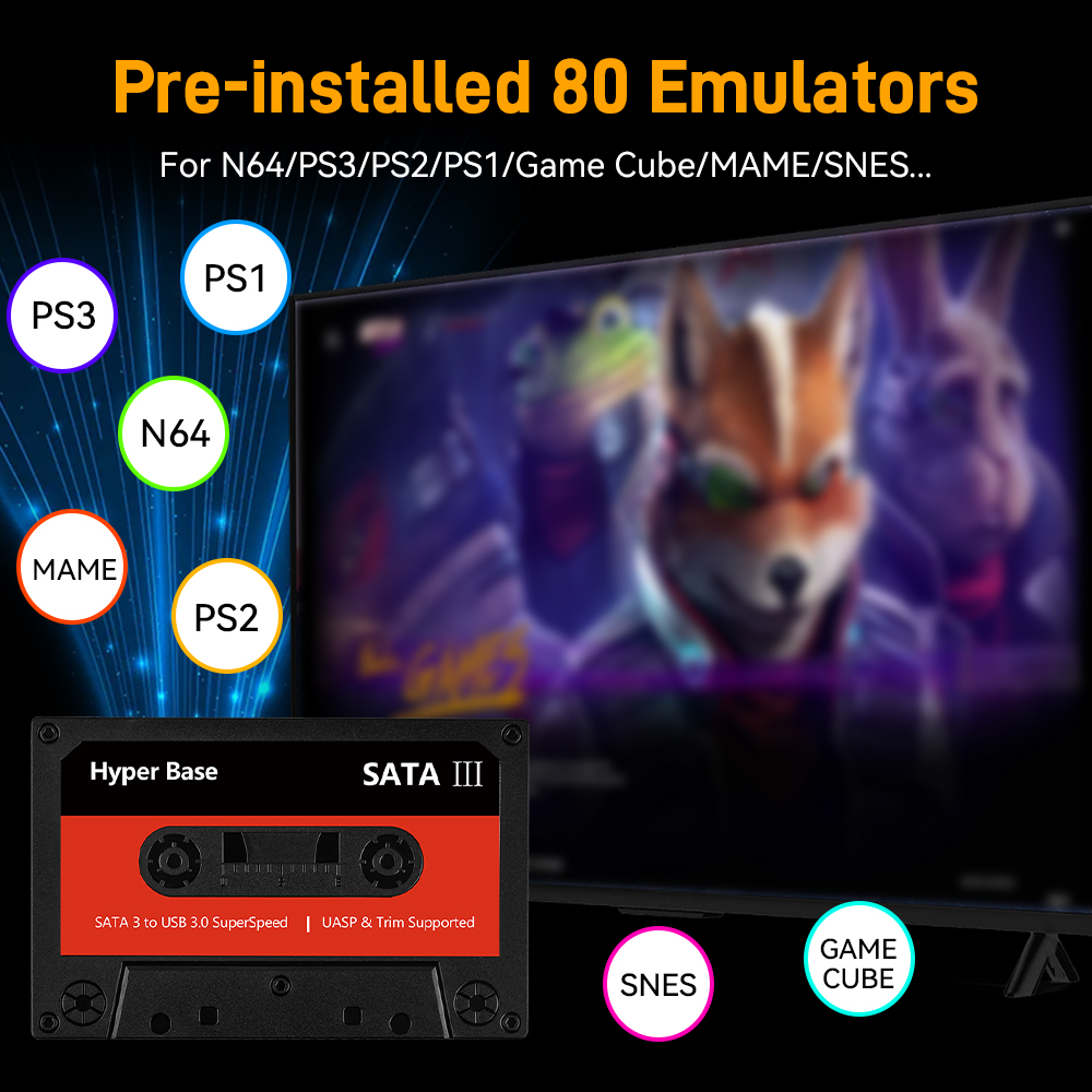 Batocera 500G/2T จําลองเกมฮาร์ - Gaming Console Chinese บทวิจารณ์และราคา
