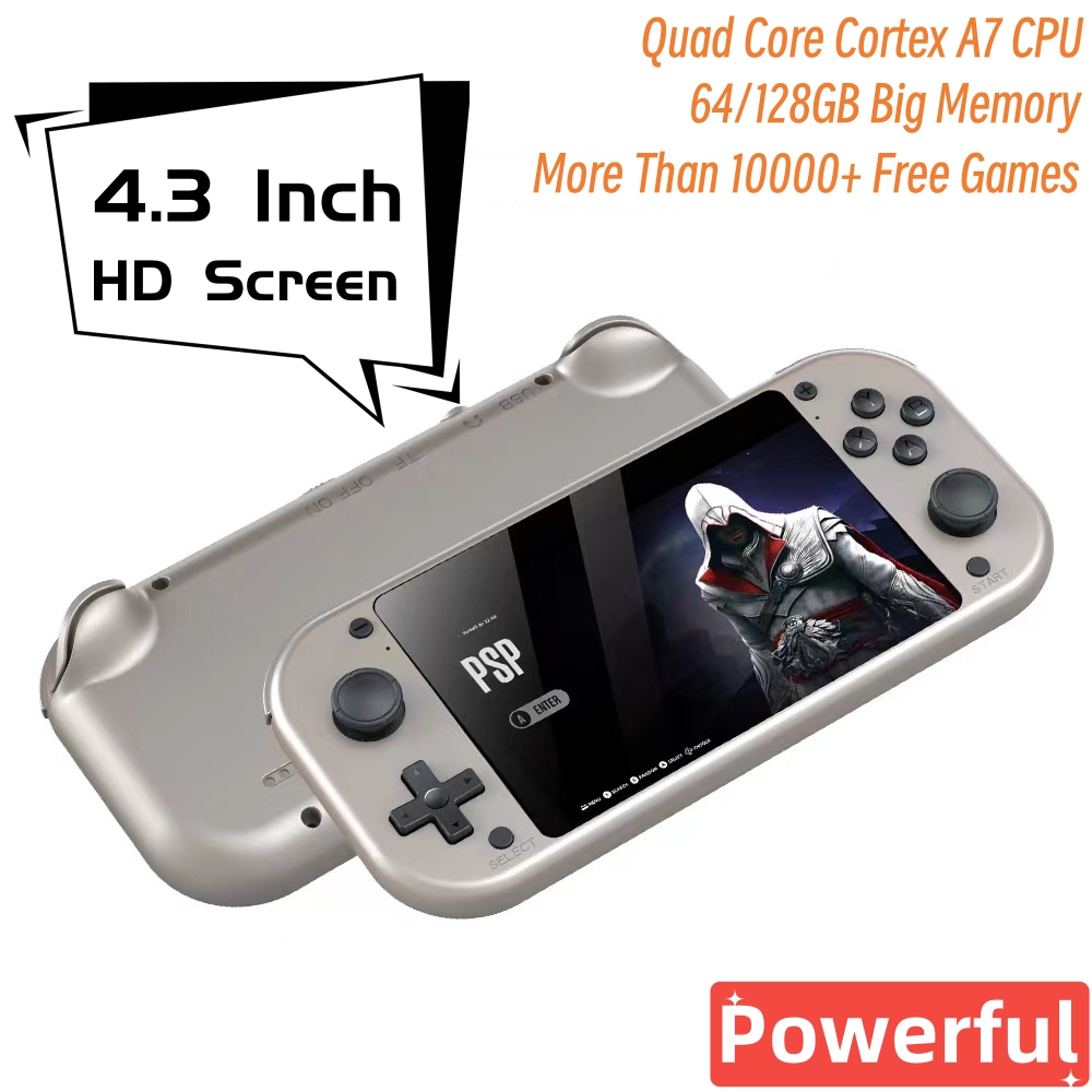 คอนโซลเกมพกพา M17ขนาด4.3นิ้วระ - Gaming Console Youtube บทวิจารณ์และราคา