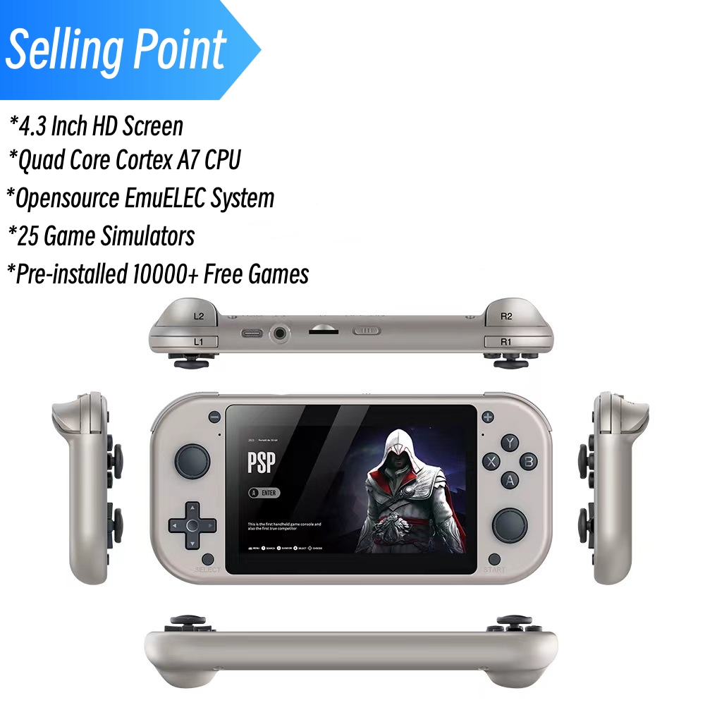 คอนโซลเกมพกพา M17ขนาด4.3นิ้วระ - Gaming Console Youtube บทวิจารณ์และราคา