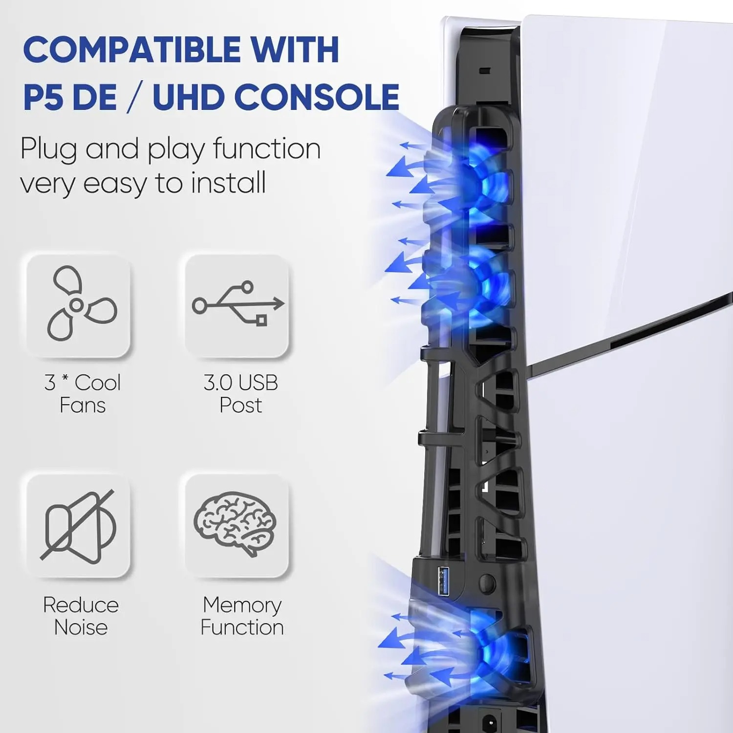 พัดลมระบายความร้อน 3 ระดับความ - Console Cooling Fan บทวิจารณ์และราคา