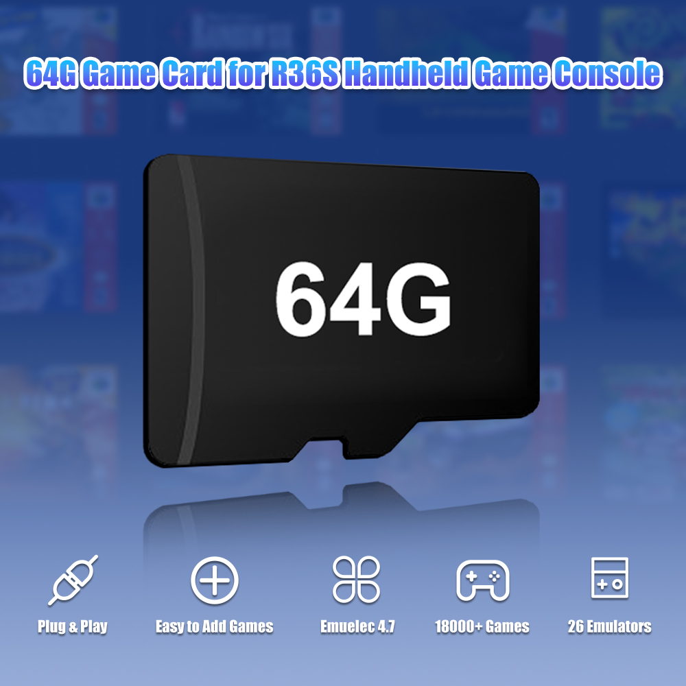 64G เกม TF Card สําหรับ R36S ว - Gaming Console Psp บทวิจารณ์และราคา