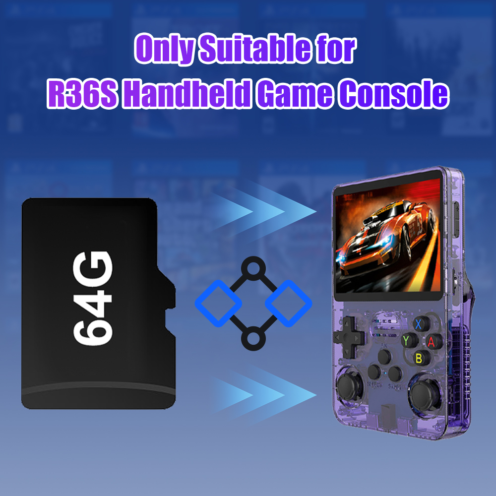64G เกม TF Card สําหรับ R36S ว - Gaming Console Psp บทวิจารณ์และราคา