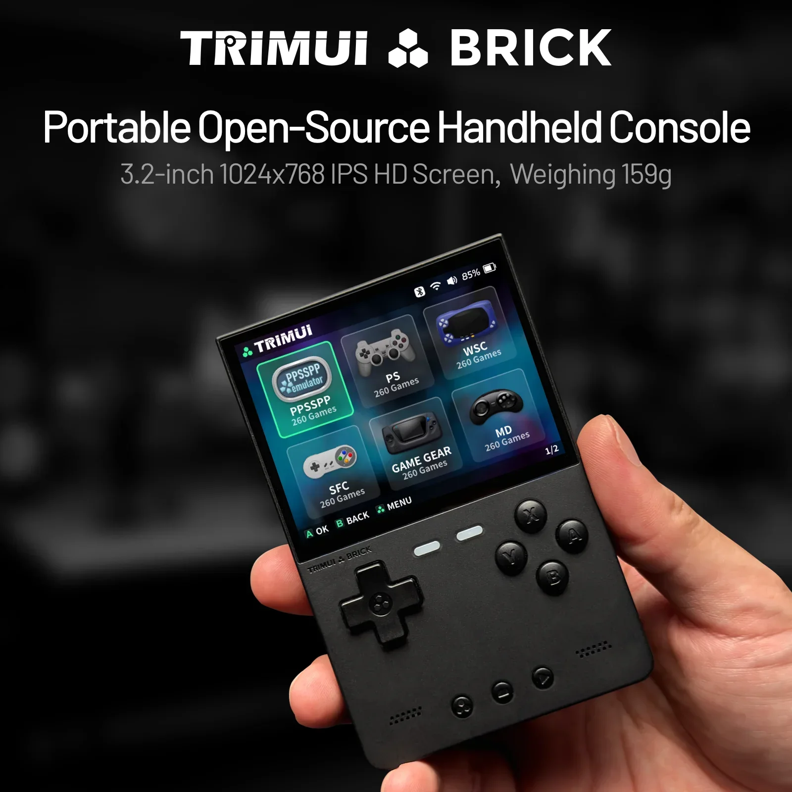 TRIMUI อิฐคอนโซลเกมมือถือ 3.2  - Gaming Console Chinese บทวิจารณ์และราคา