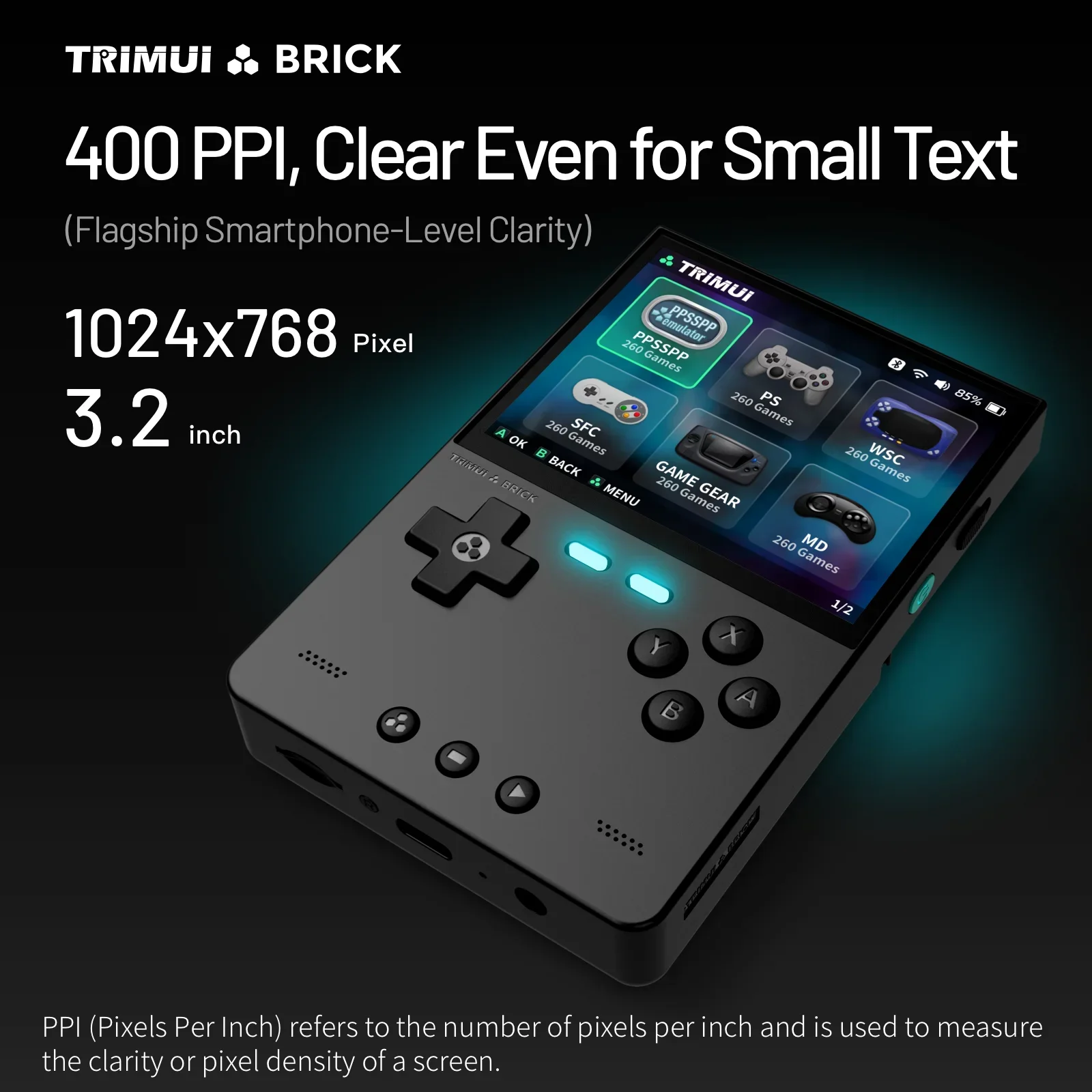 TRIMUI อิฐคอนโซลเกมมือถือ 3.2  - Gaming Console Chinese บทวิจารณ์และราคา