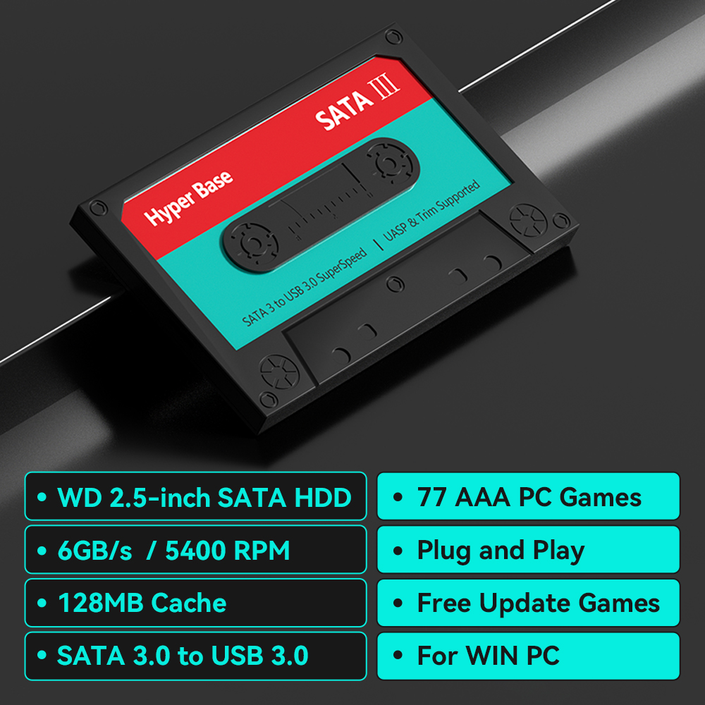 ฮาร์ดไดรฟ์เกม 2TB พร้อมเกม PC  - Gaming Console Chinese บทวิจารณ์และราคา