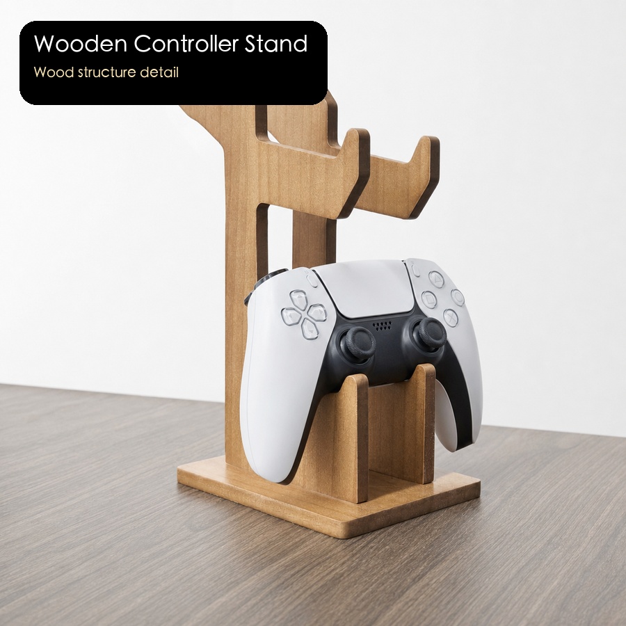 ชั้นวางโชว์จอยเกมไม้แบบคู่สำหร - Gaming Console Organizer บทวิจารณ์และราคา